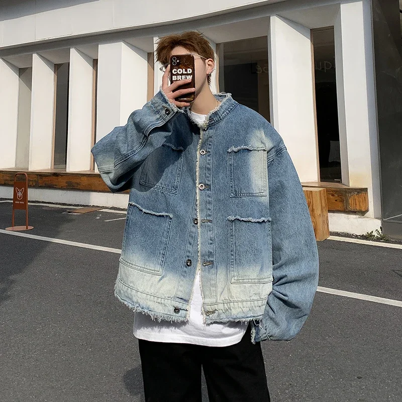 Street Fashion Jeans Men - Amerikaanse Retro Hip Pop Raw Edge