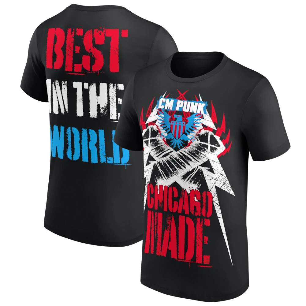 Street Fashion Chicago - Herenshirt CM Punk Chicago Made Rood