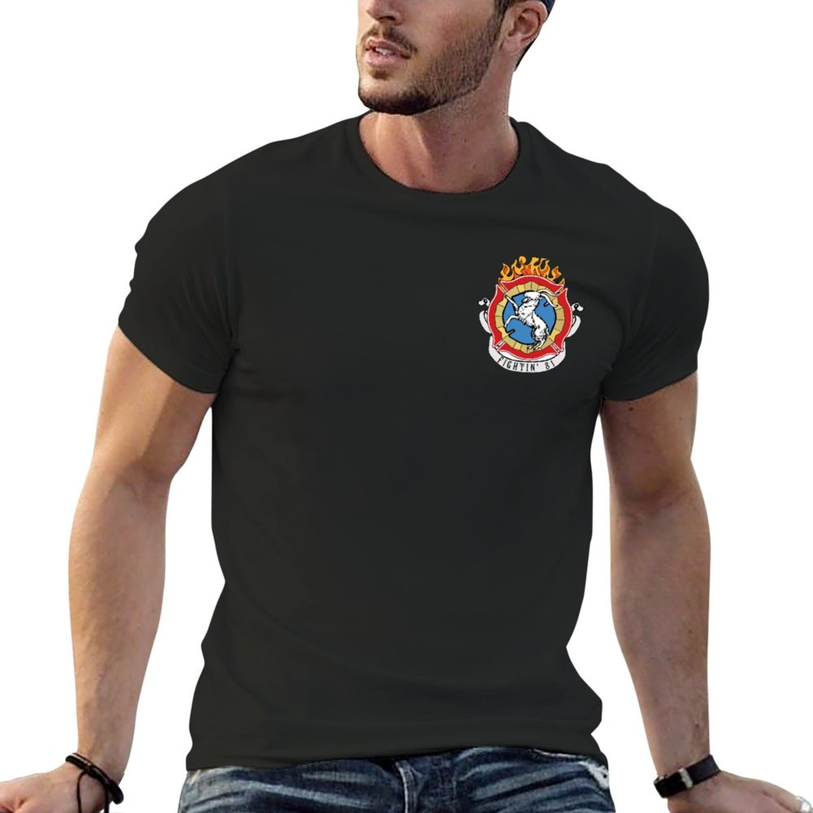 Street Fashion Chicago - Chicago Brandweerwagen 81-Logo T-Shirt Blouse Korte