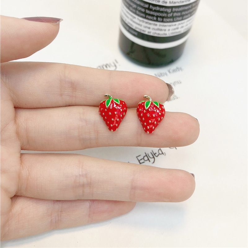 Street Fashion Earrings - Acryl Aardbei Oorbellen Mode Nieuwe Straat