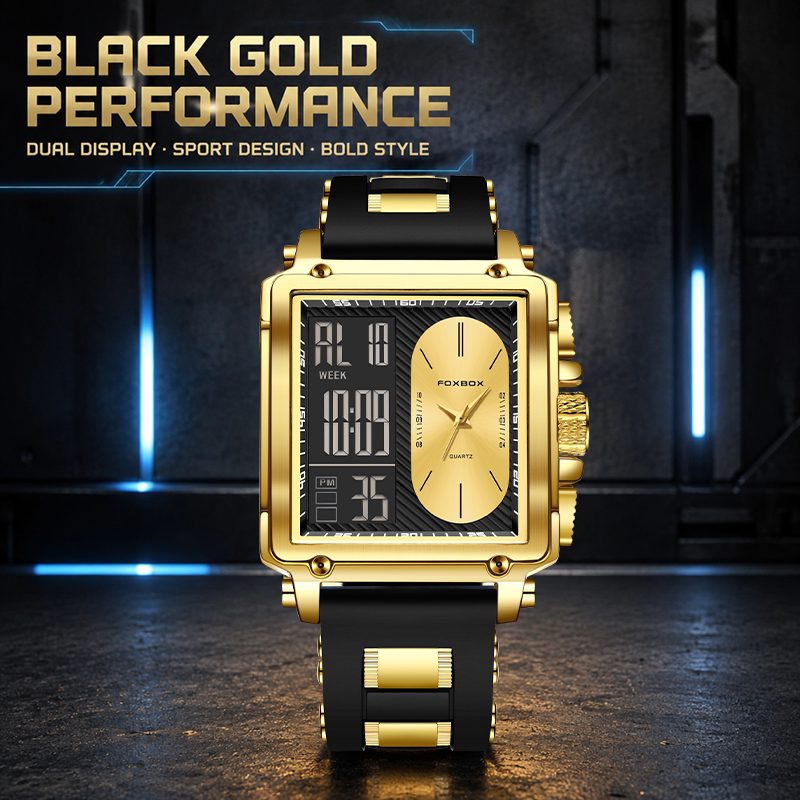 Street Fashion Week - FOXBOX Elektronisch Herenhorloge Casual Sport Mode