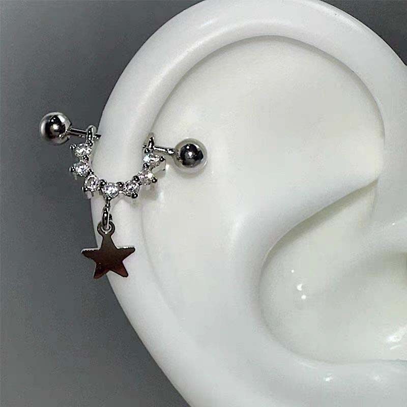 Street Fashion Earrings - Sexy trendy zirkoon ster oorbel studs