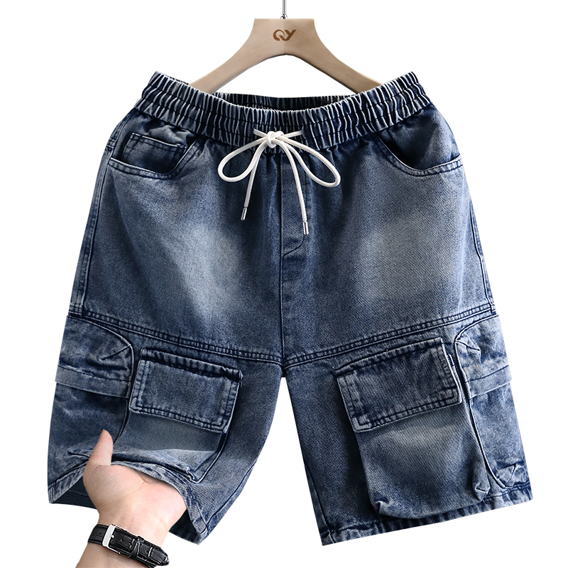 Street Fashion Jeans Men - Cargoshorts voor heren Nieuwe zomermode Dunne