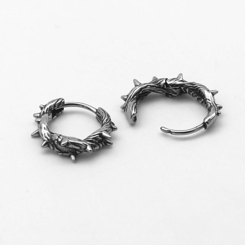 Retro Punk Zwarte Doorn Oorbel - Street Fashion Earrings recensie en prijs