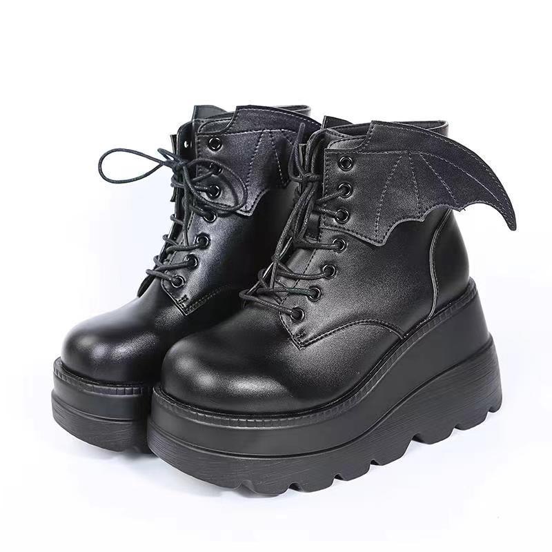 Dames Gothic Bat Wing Platform - Street Fashion Plus Size recensie en prijs
