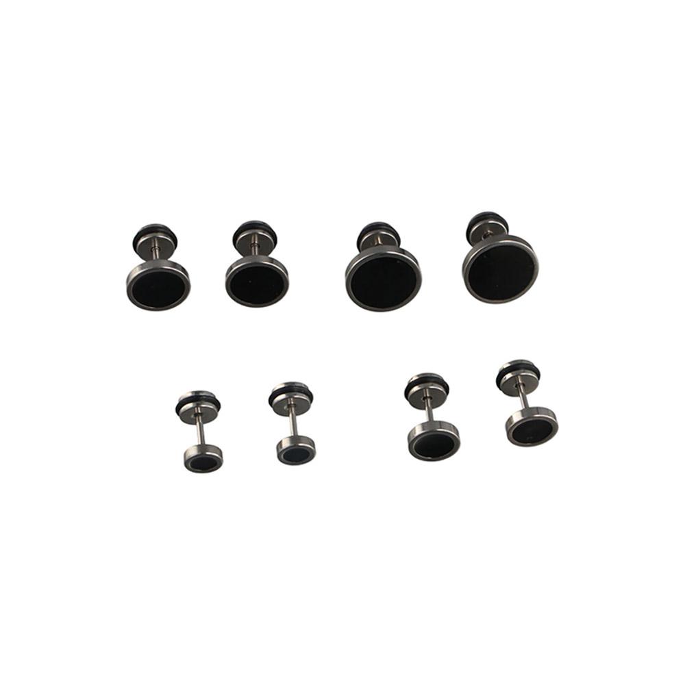 Koreaanse stijl ronde zwarte o - Street Fashion Earrings recensie en prijs