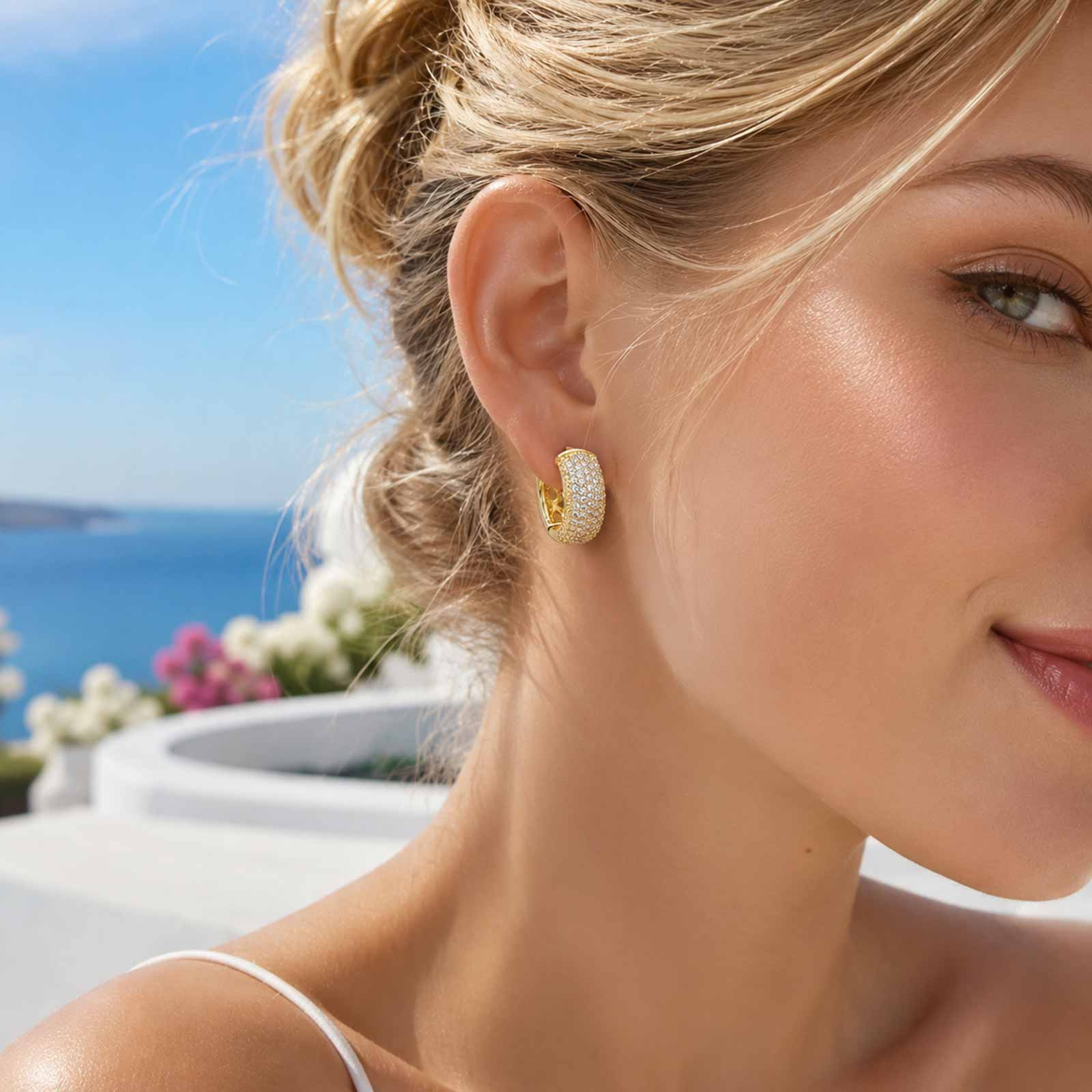 Klassieke Cubic Zirconia oorbe - Street Fashion Earrings recensie en prijs