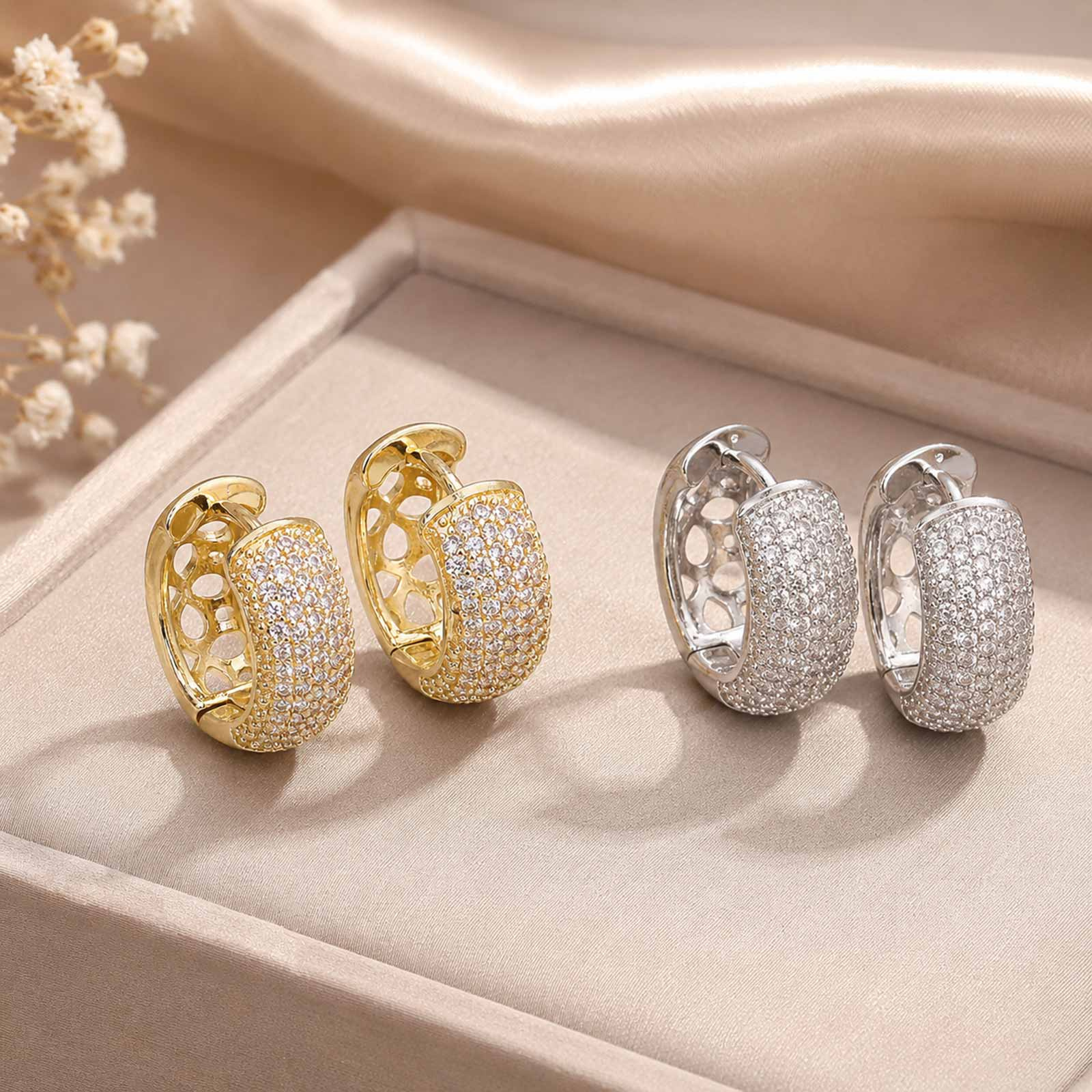 Klassieke Cubic Zirconia oorbe - Street Fashion Earrings recensie en prijs