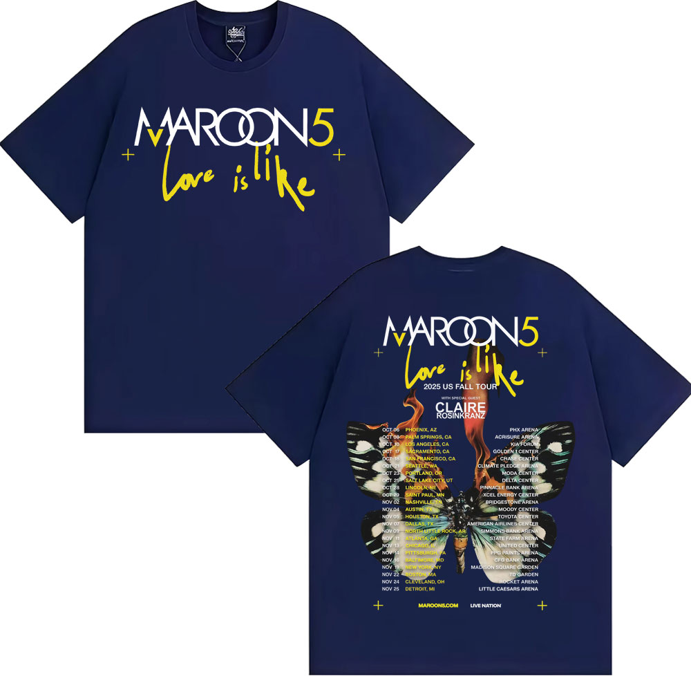 Band Maroon 5 Love Is Like US  - Street Fashion Fall 2025 recensie en prijs