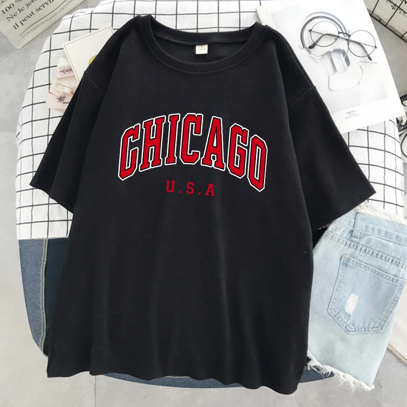 Chicago City Letters T-shirt m - Street Fashion Chicago recensie en prijs