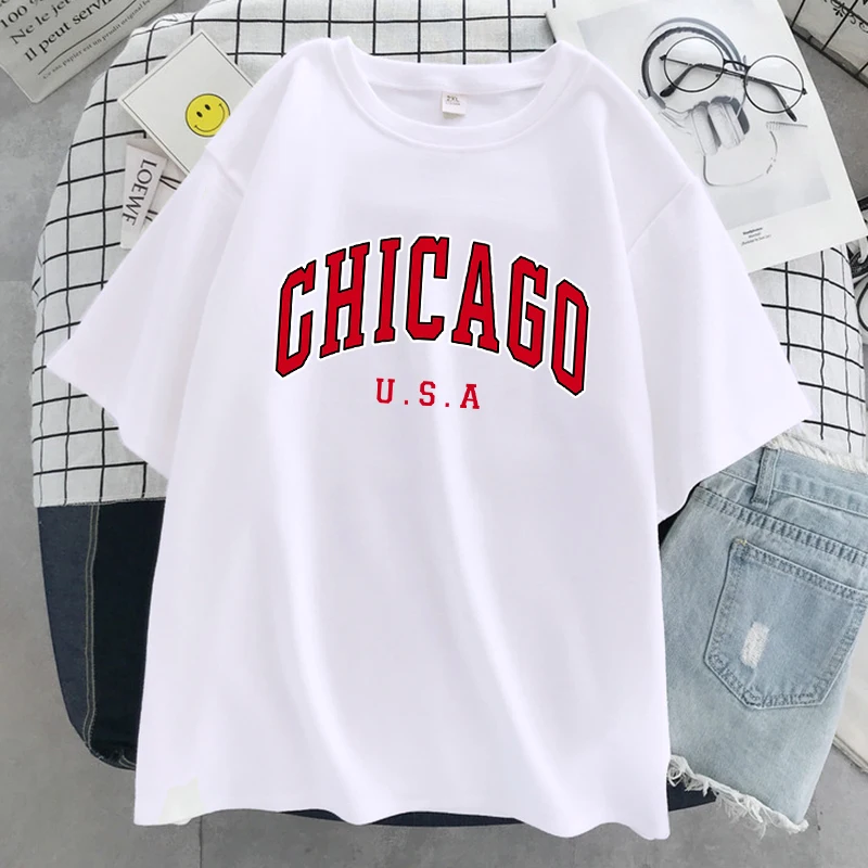 Chicago City Letters T-shirt m - Street Fashion Chicago recensie en prijs
