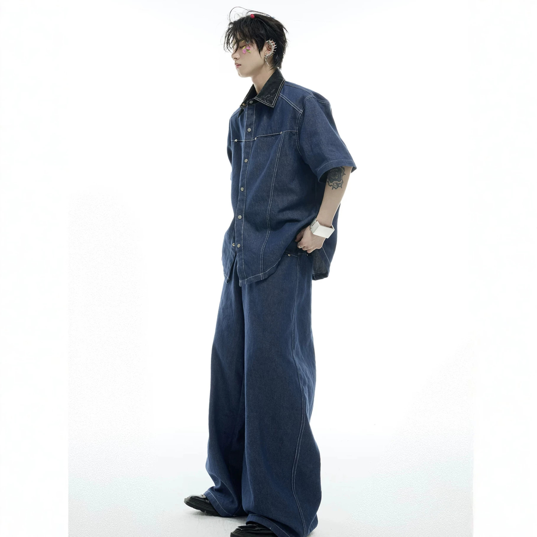 Zomer heren denim set, Amerika - Street Fashion Jeans Men recensie en prijs
