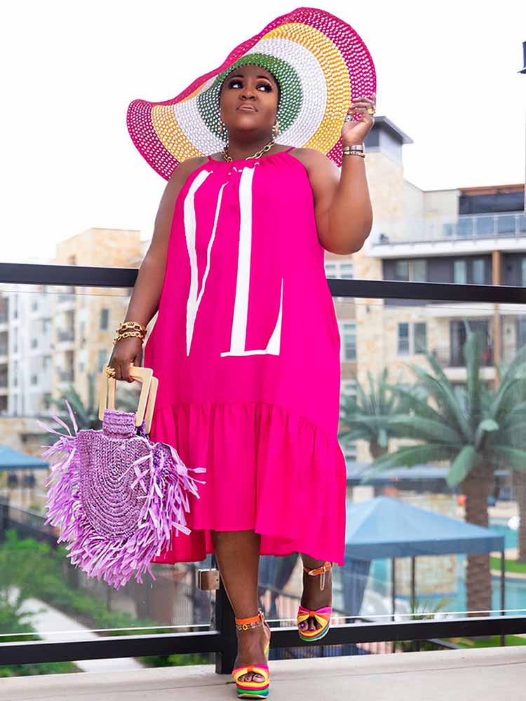 Dames Casual Zomerjurk Mouwloo - Street Fashion Plus Size recensie en prijs