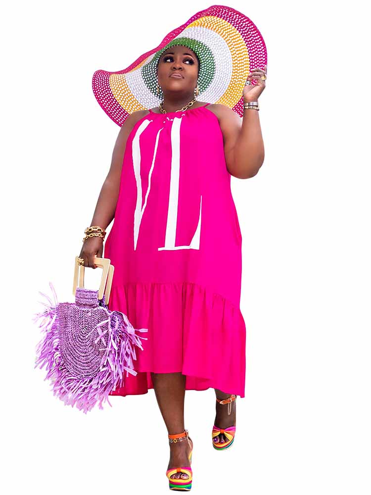 Dames Casual Zomerjurk Mouwloo - Street Fashion Plus Size recensie en prijs