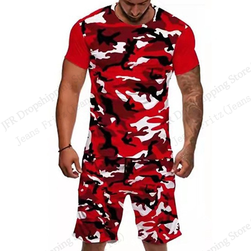 Heren Set T-shirt Camo Camoufl - Camo Pattern Set recensie en prijs