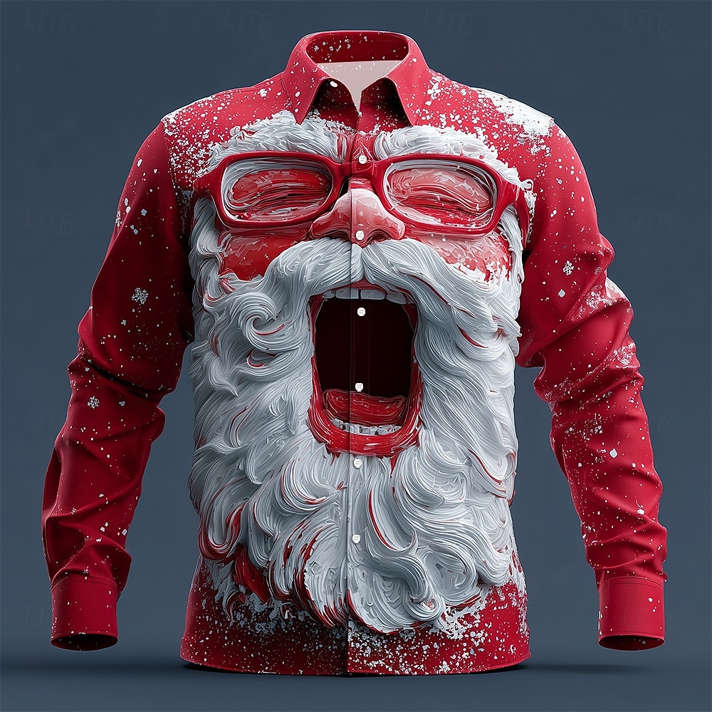 Kerst Heren 3D Grafische Lange - Street Fashion Fall 2025 recensie en prijs