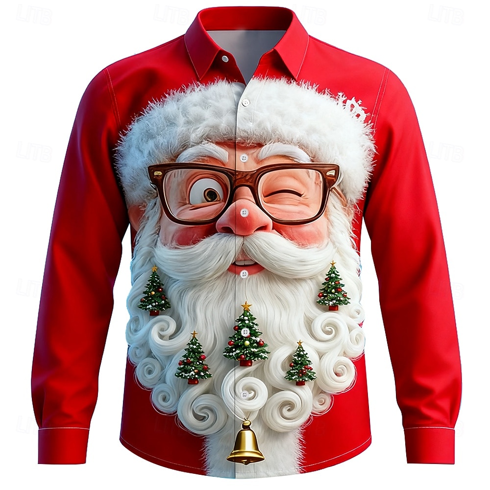 Kerst heren 3D grafische lange - Street Fashion Fall 2025 recensie en prijs