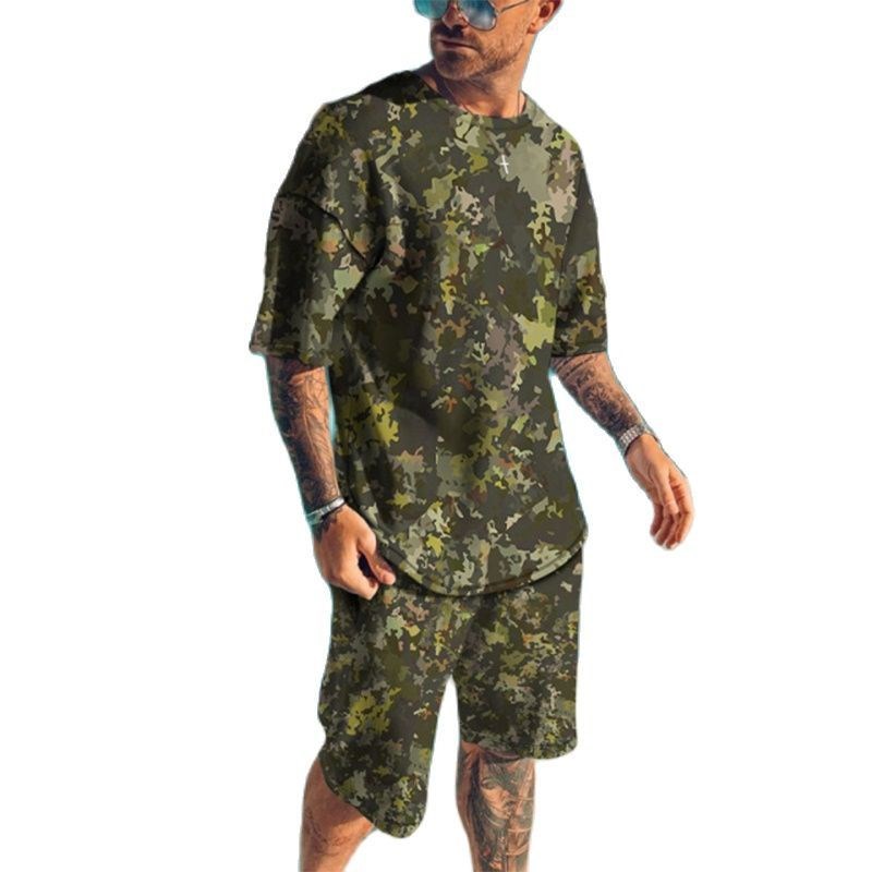 Zomer nieuwe heren trainingspa - Camo Pattern Set recensie en prijs