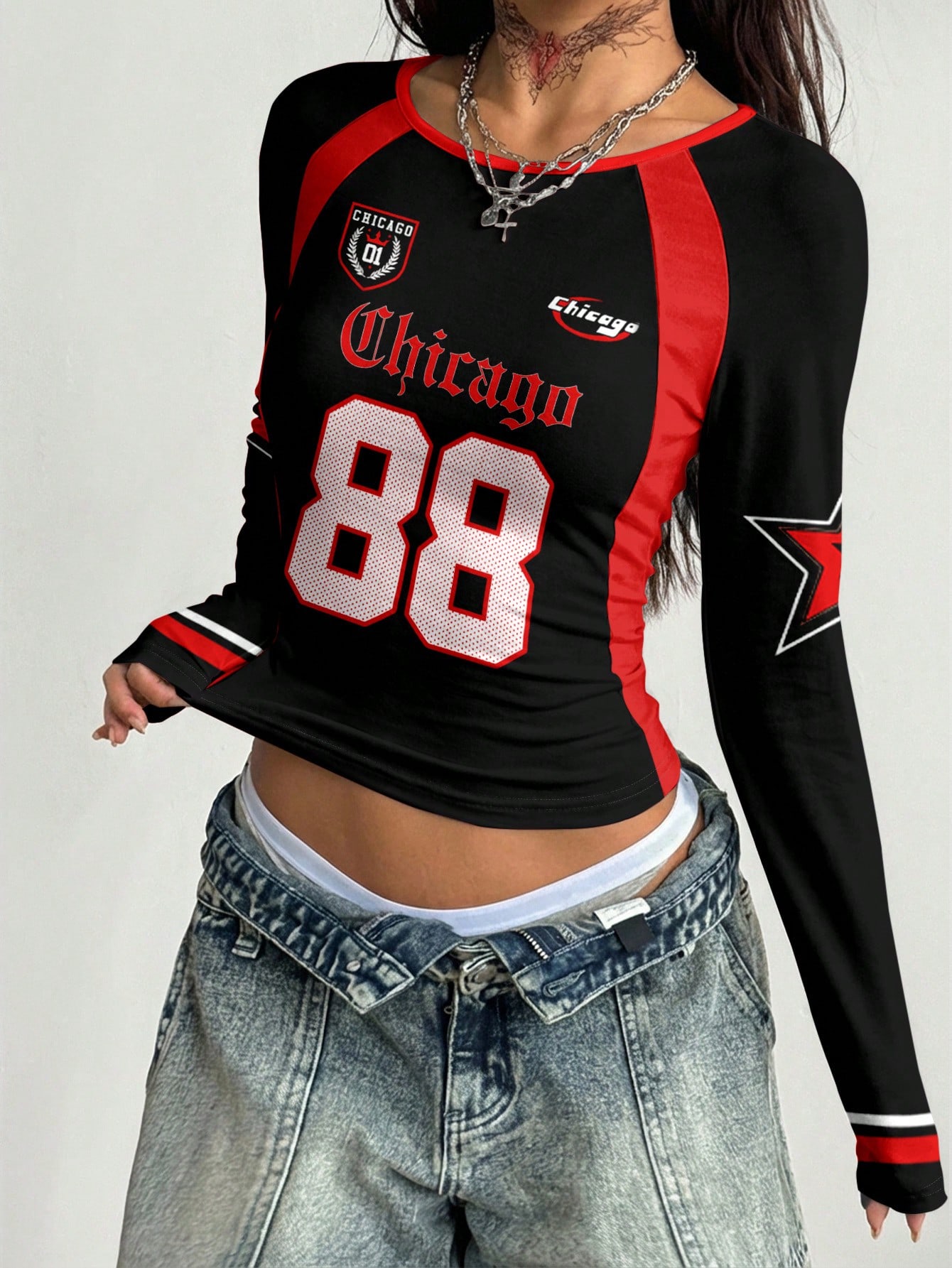 Comfortabel dames T-shirt met  - Street Fashion Chicago recensie en prijs